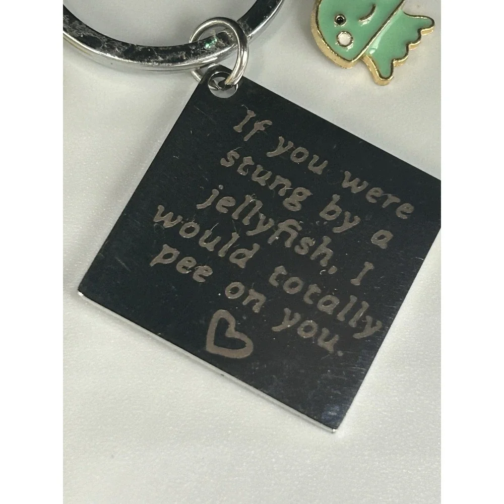 FRIENDS TV series how you doing‎ keychain , If you were a jelly fish Lot Of 3